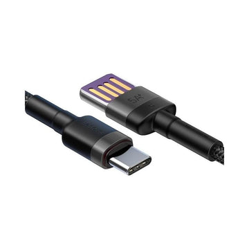Baseus Type-C to Double-sided USB Quick Charging Cable - Black - 1m